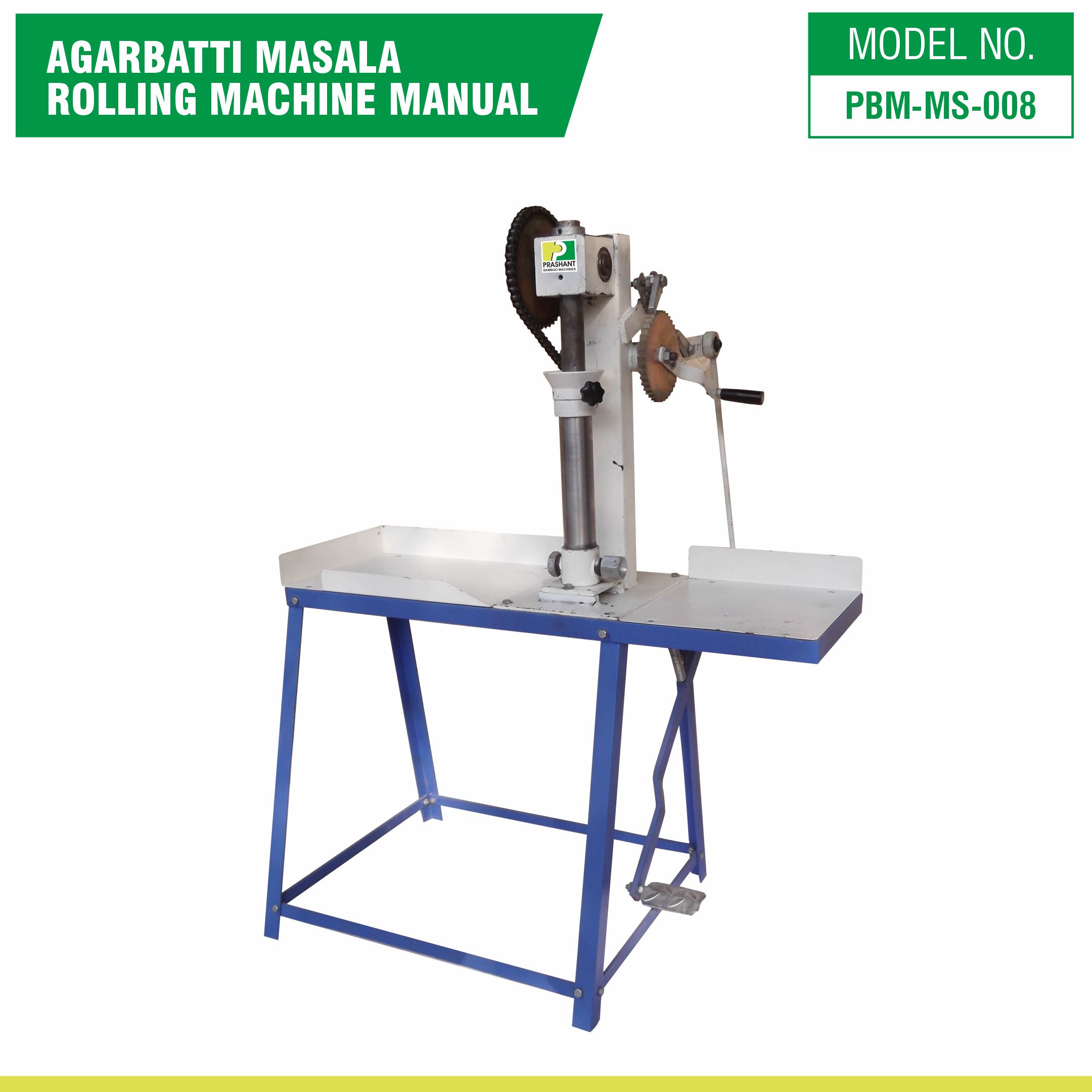 Agarbatti Masala Rolling Machine Manual