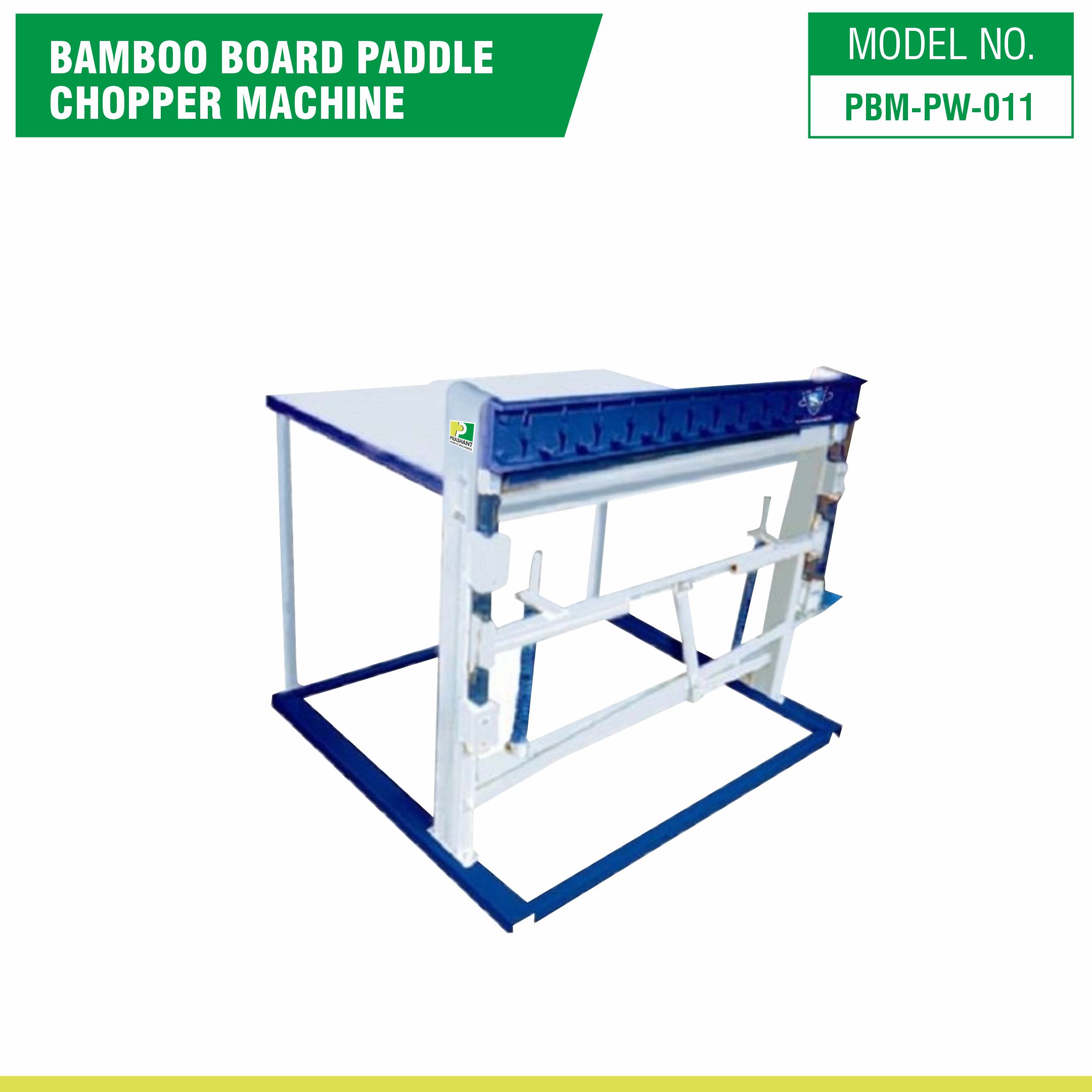 Bamboo Board Paddle Chopper Machine