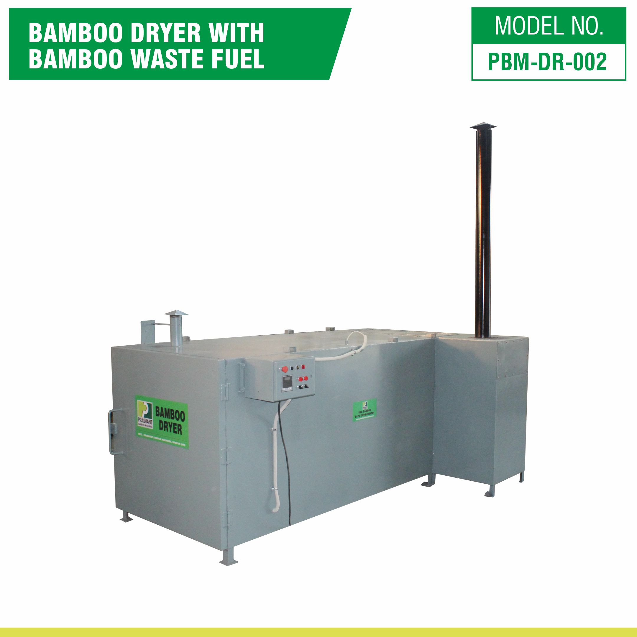 Bamboo Dryer With Bamboo Waste Fuel